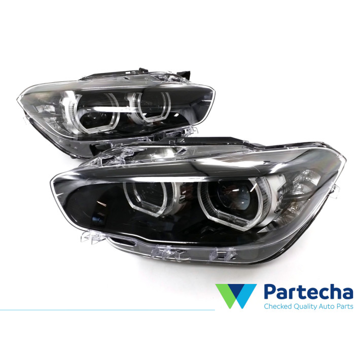 BMW 1 Series (F20) Ensemble de phares noirs à l'intérieur (8492455)